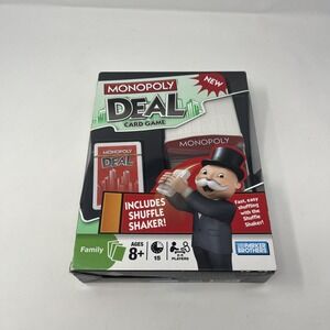 Parker Brothers Monopoly Deal Card Game with Shuffle Shaker‎ NEW